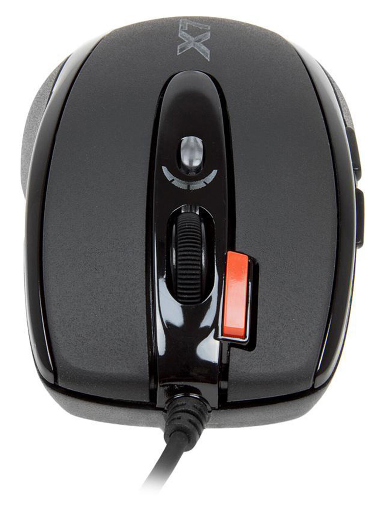 Мышь A4Tech X-718BK черный, оптическая, разрешение сенсора 3000dpi, проводная, длина провода 1.8м, кнопок: 6 — фото 1