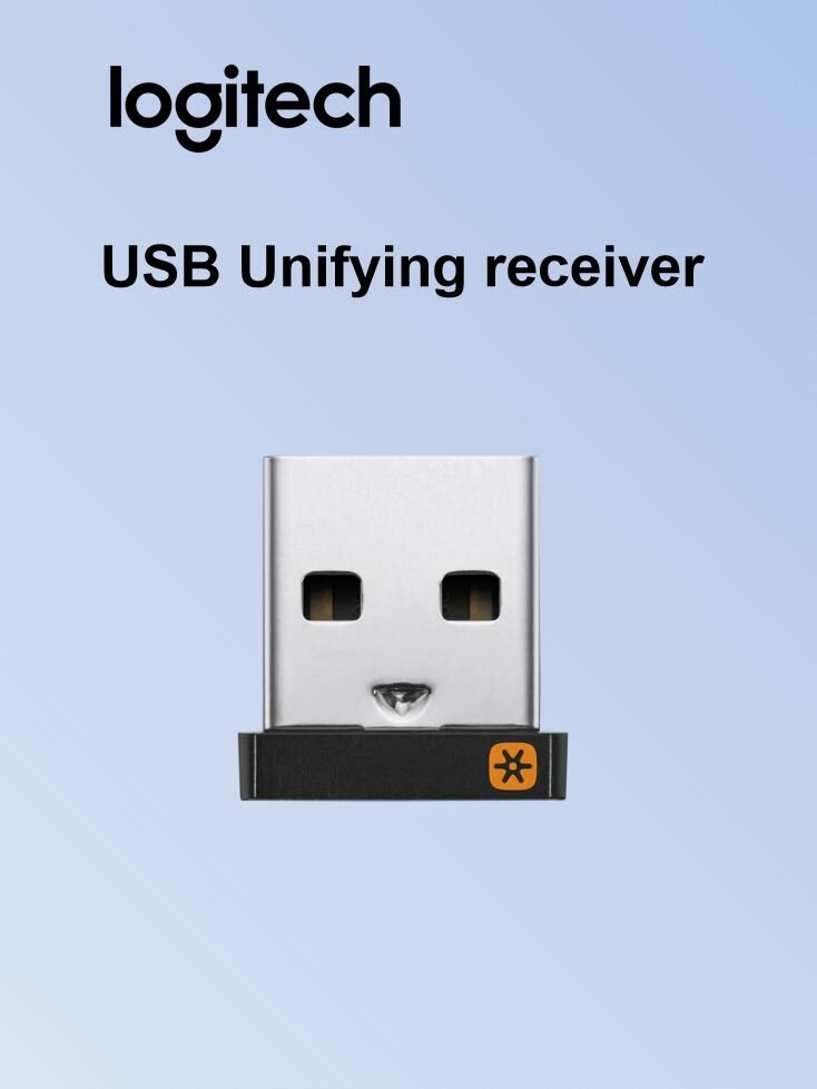 USB-приемник Logitech Unifying Receiver, беспроводной, черный