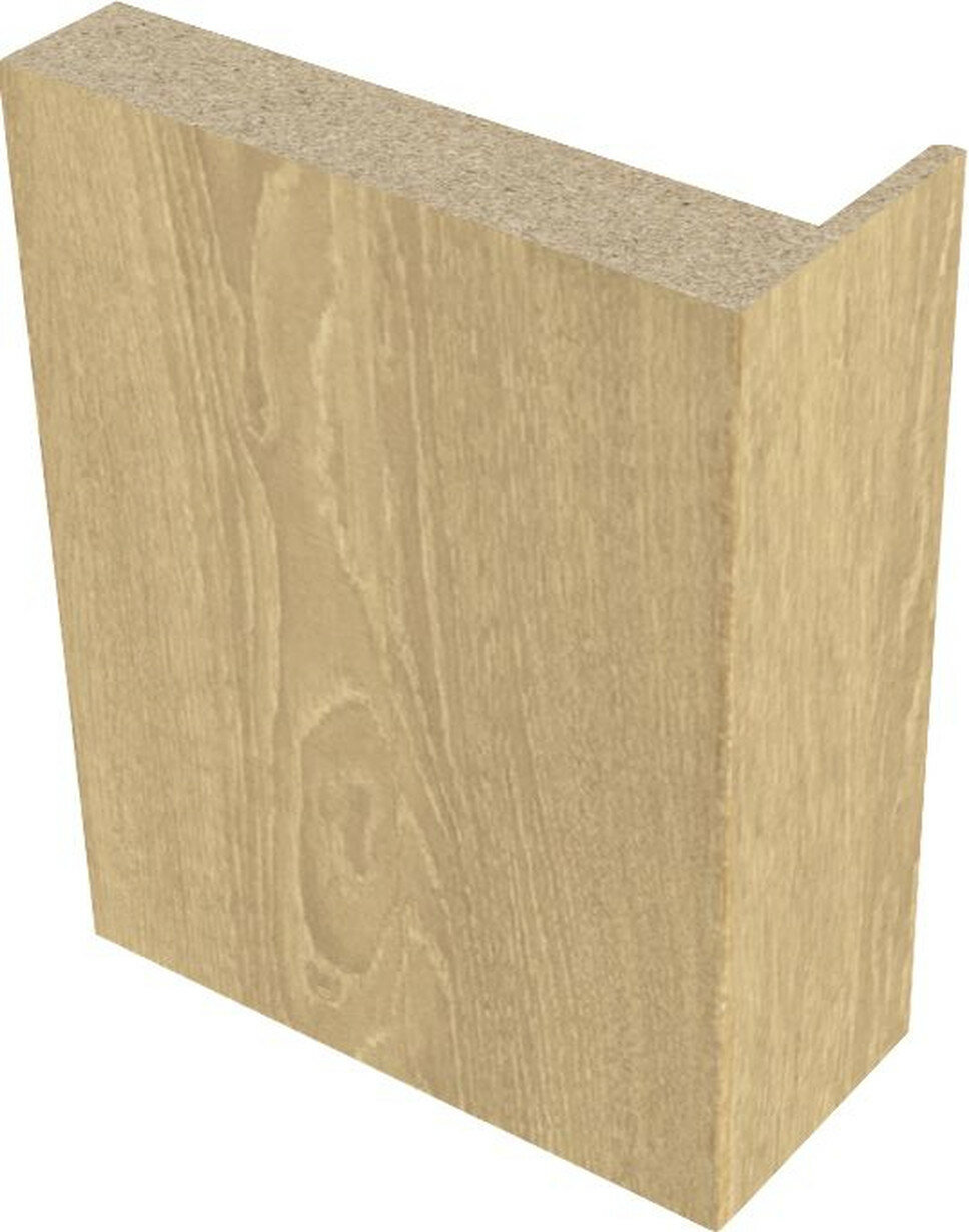 Наличник прямой телескопический 80х10 см ПВХ (5 шт.) дуб янтарный