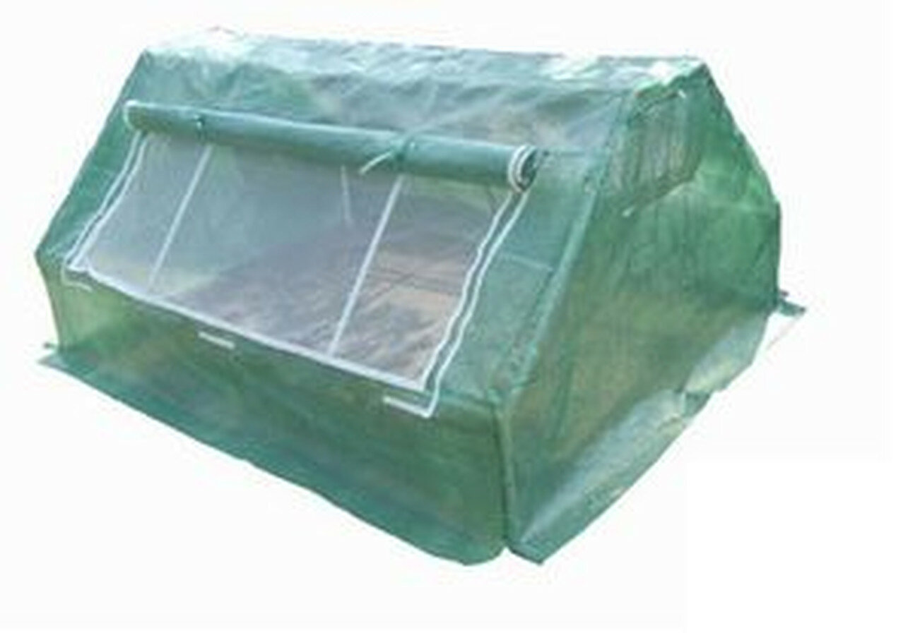 Теплица 142x180x80 см сталь с форточками армированное покрытие 2 окна