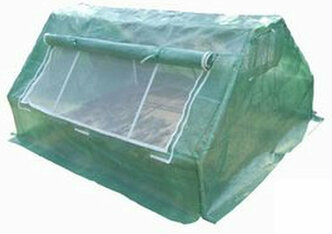 Теплица, 142x180x80 см, сталь, с форточками, армированное покрытие, 2 окна