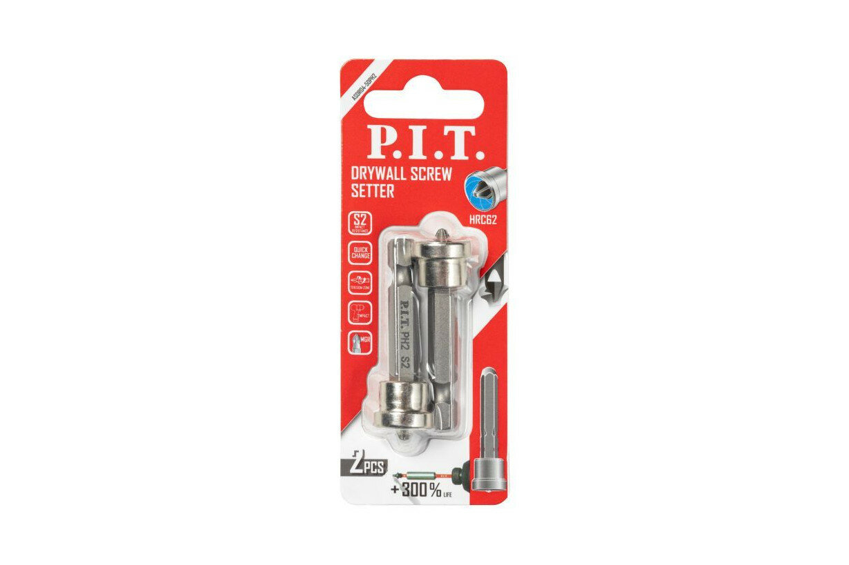 Бита P.I.T. ASDR04-50PH2 односторонняя крестообразная PH2 50 мм 2 шт.