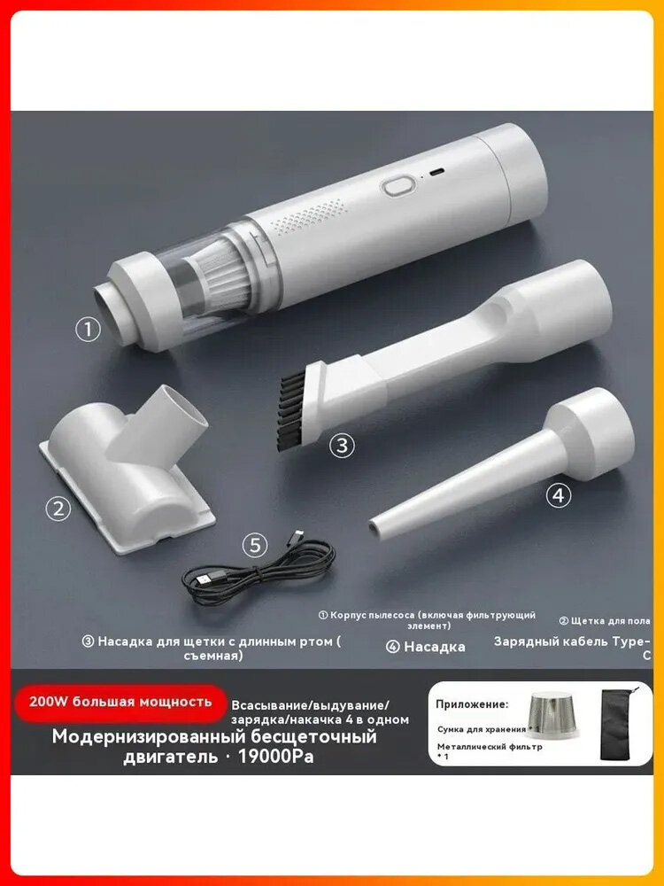 Xiaomi Беспроводной автомобильный пылесос. Бытовой автомобильный пылесос