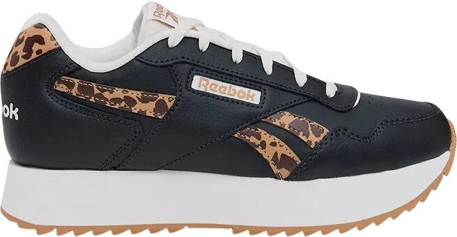 Кроссовки Reebok Glide Ripple Double W, полнота F, размер 7,5 US, черный, белый