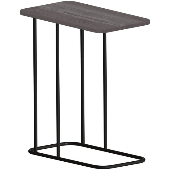 Придиванный столик Nika Haushalt HHST1 50х40 см  дуб шале матовый черный  HHST1 ДШ 