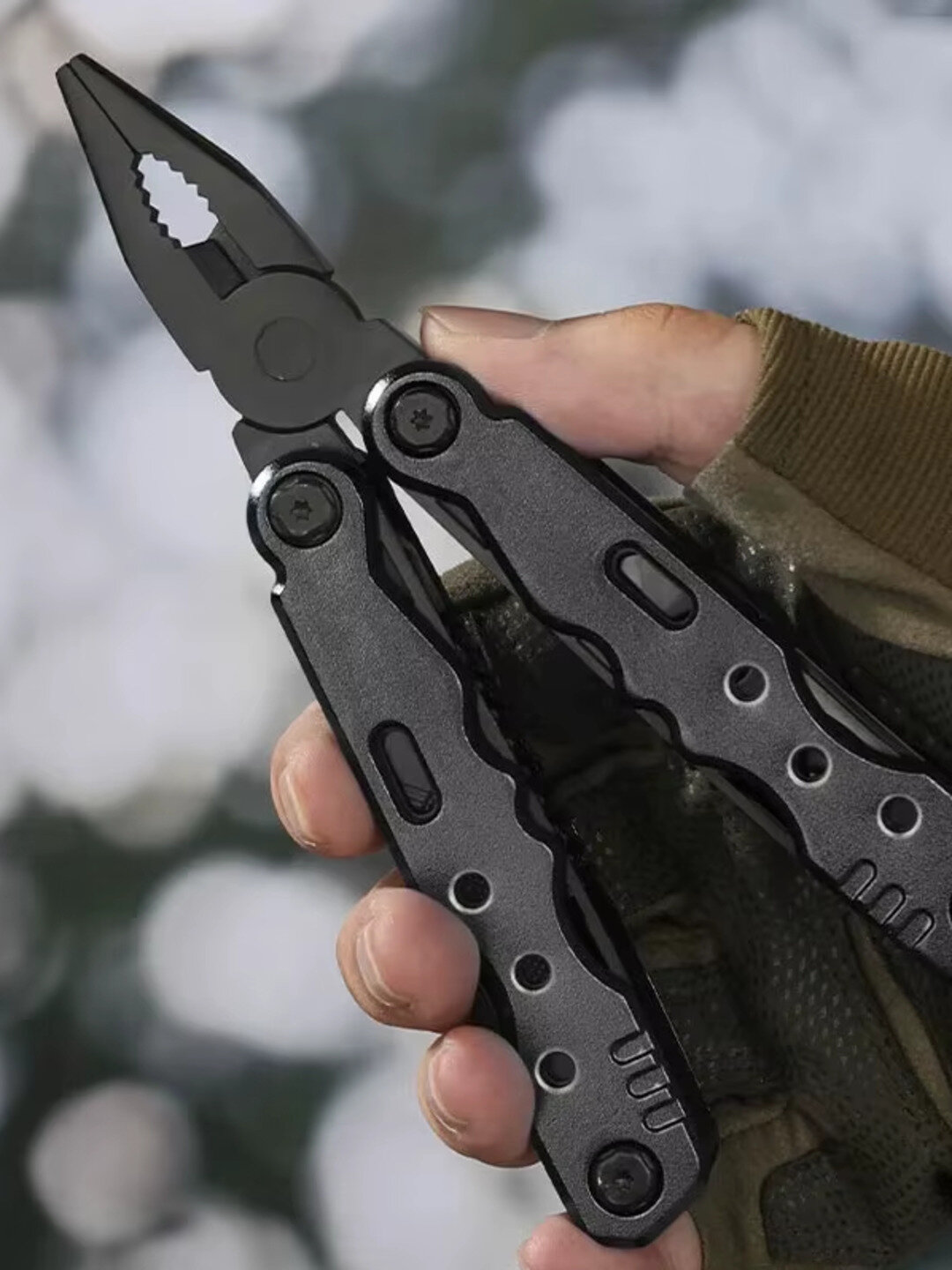 Мультитул, многофункциональный инструмент, сталь D2. Нержавеющая — фото 1