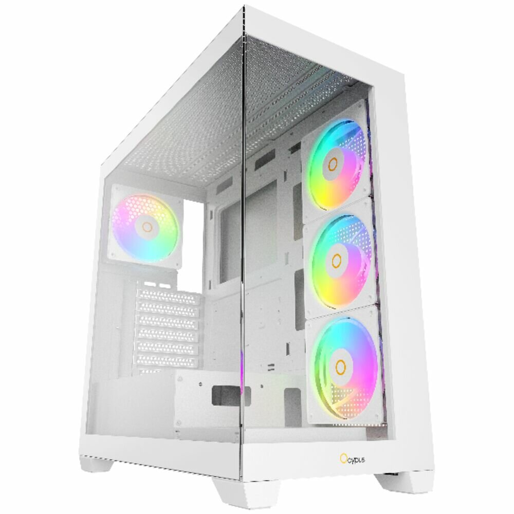 Корпус ATX Miditower Ocypus Gamma C72 WH ARGB White