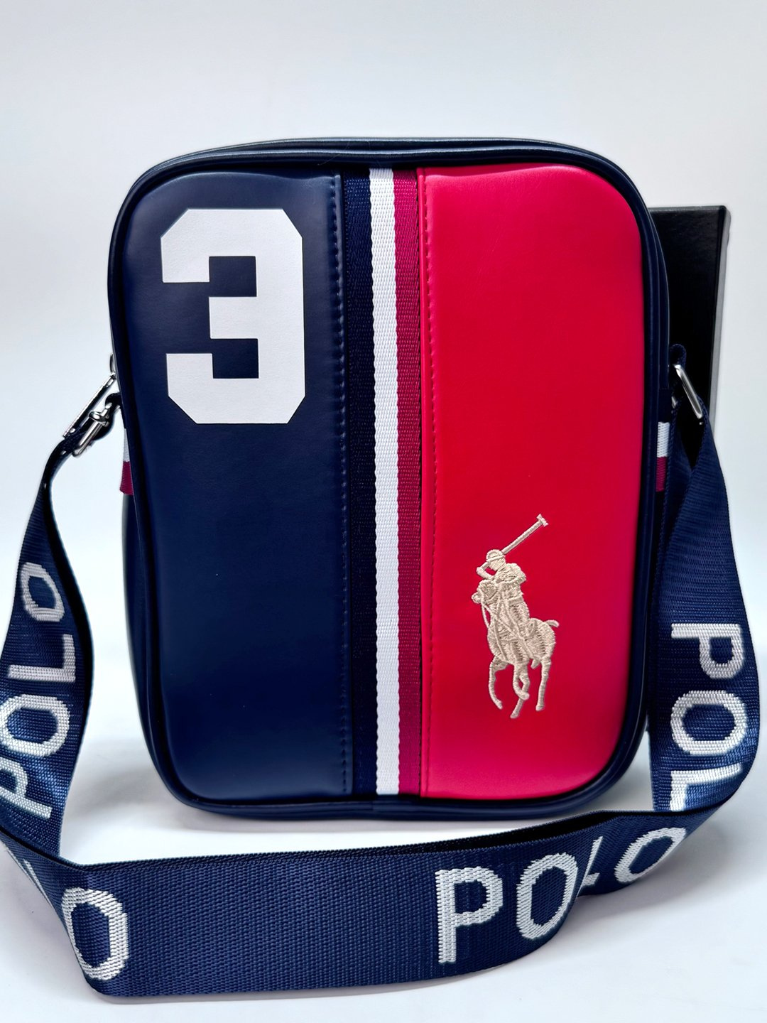 Сумка кросс-боди U.S. POLO ASSN., фактура гладкая, красный — фото 1