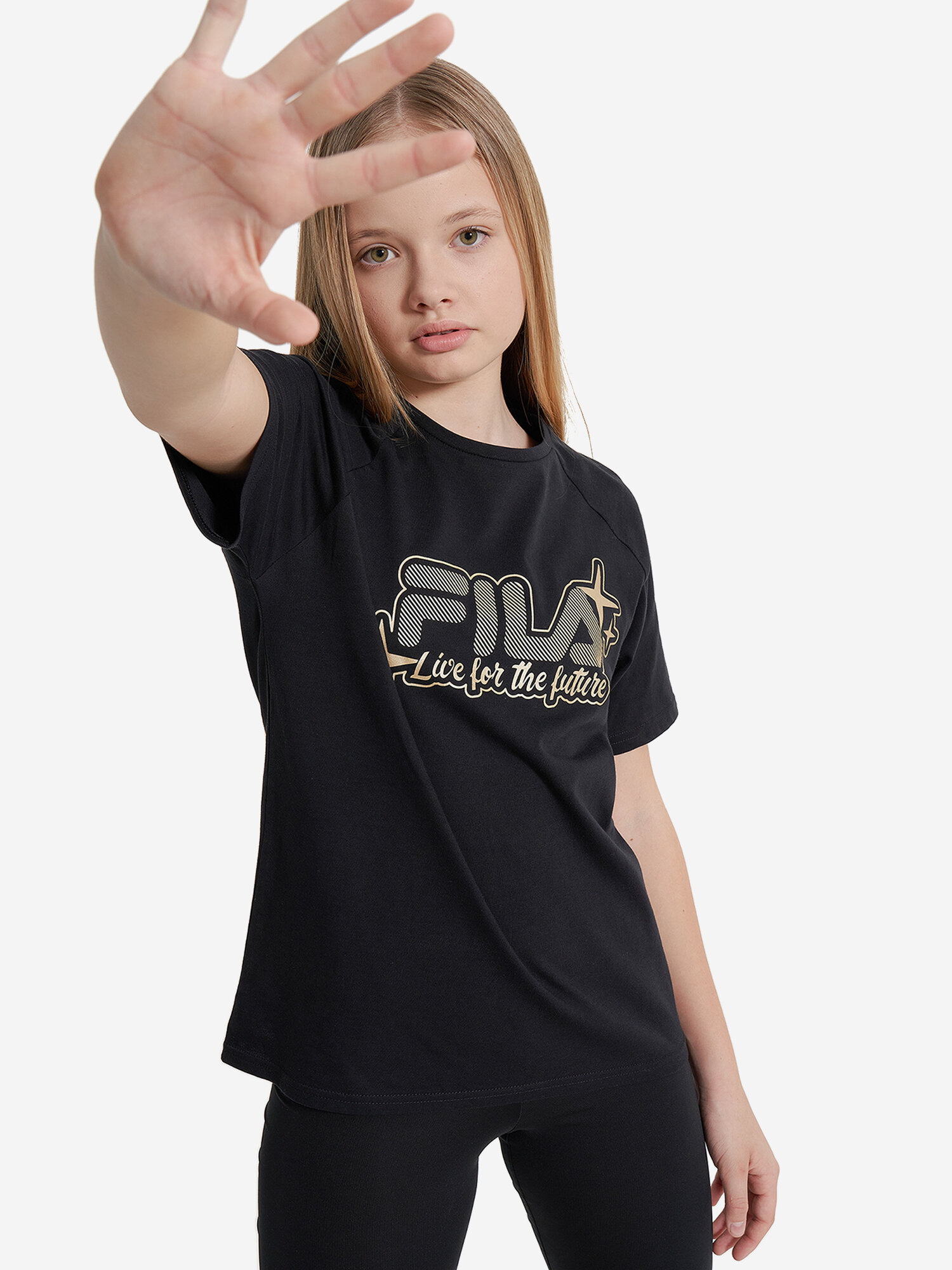 Футболка Fila, размер 146-152, черный