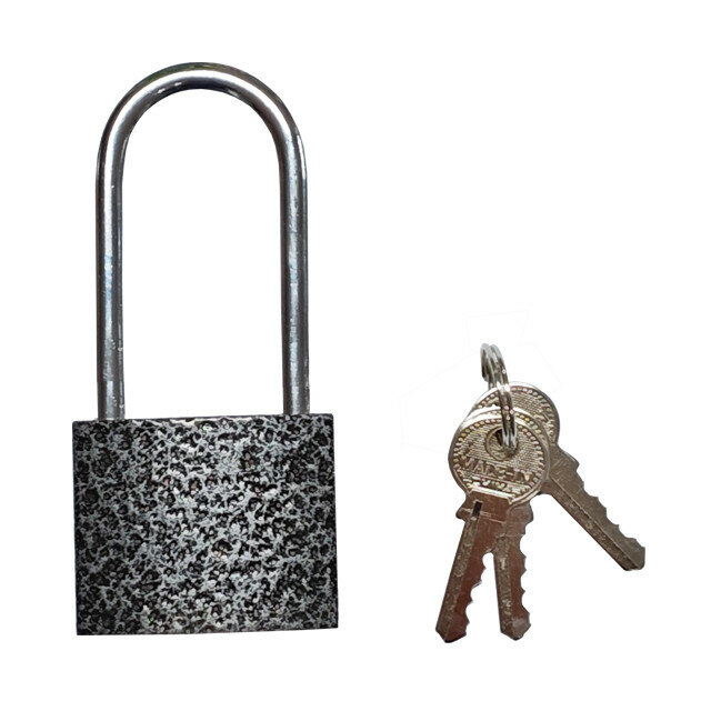 Замок навесной UGO LOKS для сейфов шкафов дверей чугун 60 мм длинная дужка