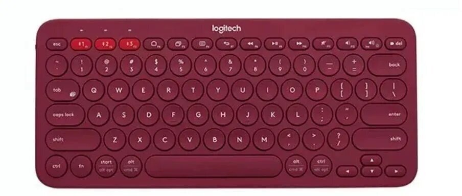 Беспроводная клавиатура Logitech K380, красный — фото 1