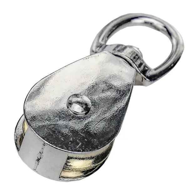 Блок одинарный со шкивом 3.5x40 мм сталь оцинкованная 1 шт.