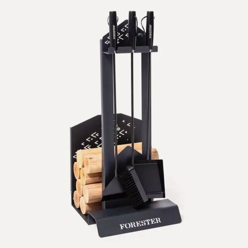 Изображение товара Каминный набор с дровницей Forester 4 предмета