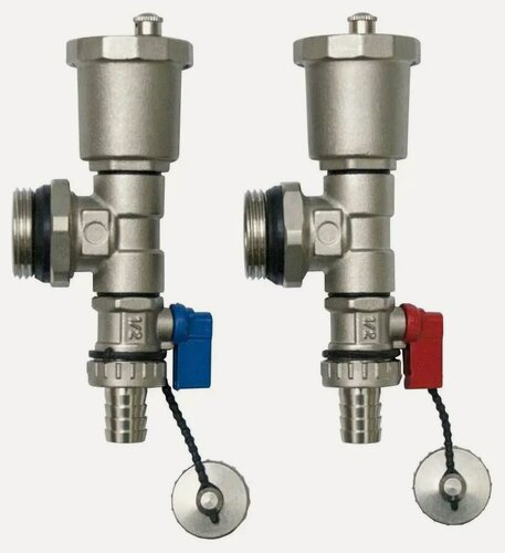 Изображение товара Концевой элемент коллектора в сборе 1" НР (пара), TIM, M306-4