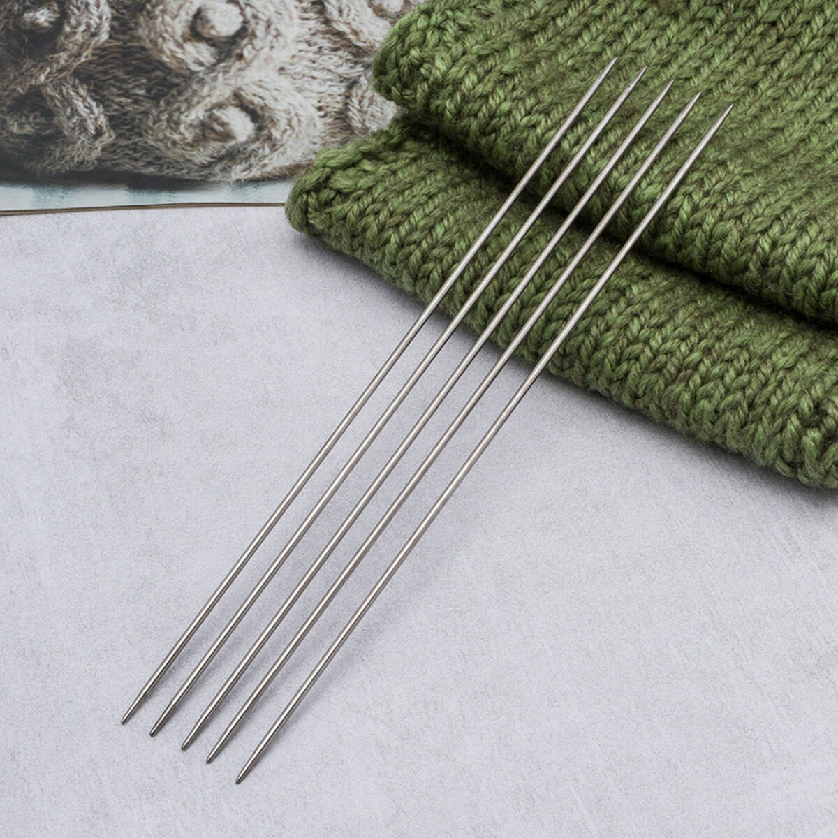 Спицы для вязания носочные 2 мм*20 см 5 шт металлические Айрис