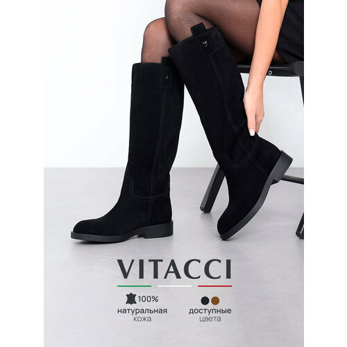 фото Сапоги vitacci, размер 36, черный
