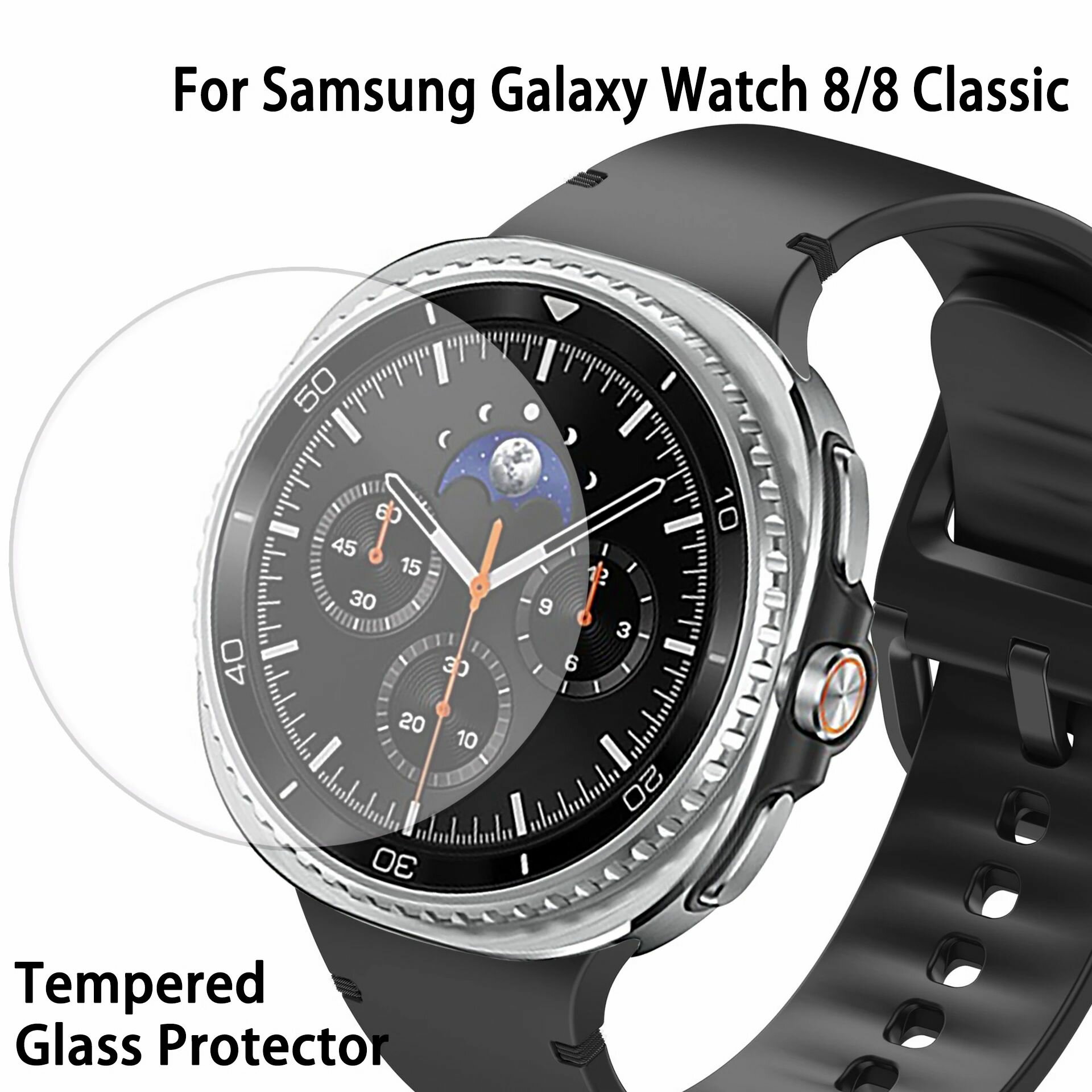 Защитное стекло для Samsung Galaxy Watch 8 Classic, диаметр 46 мм