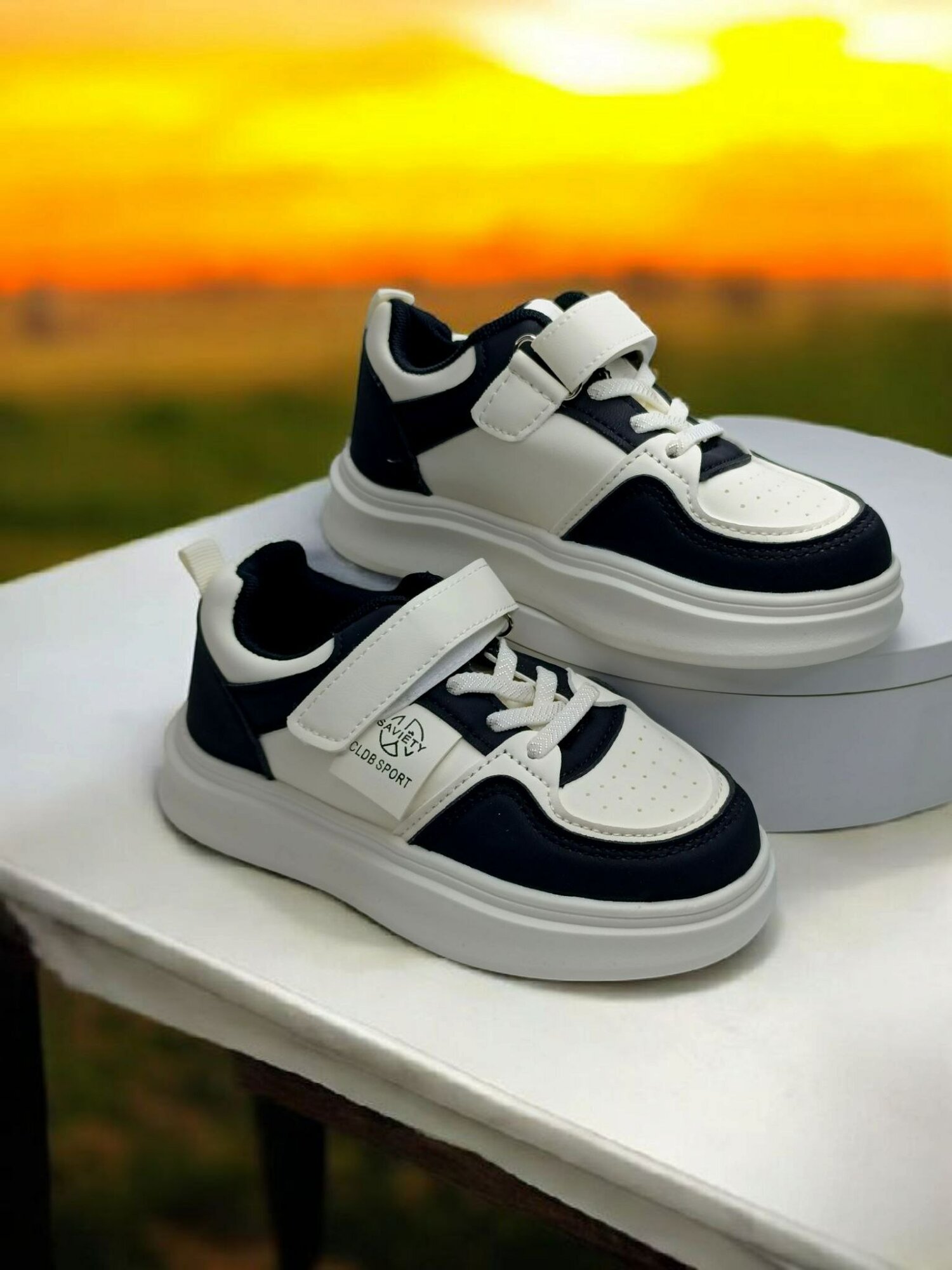 Кеды, размер 29, Белый+черный — фото 1