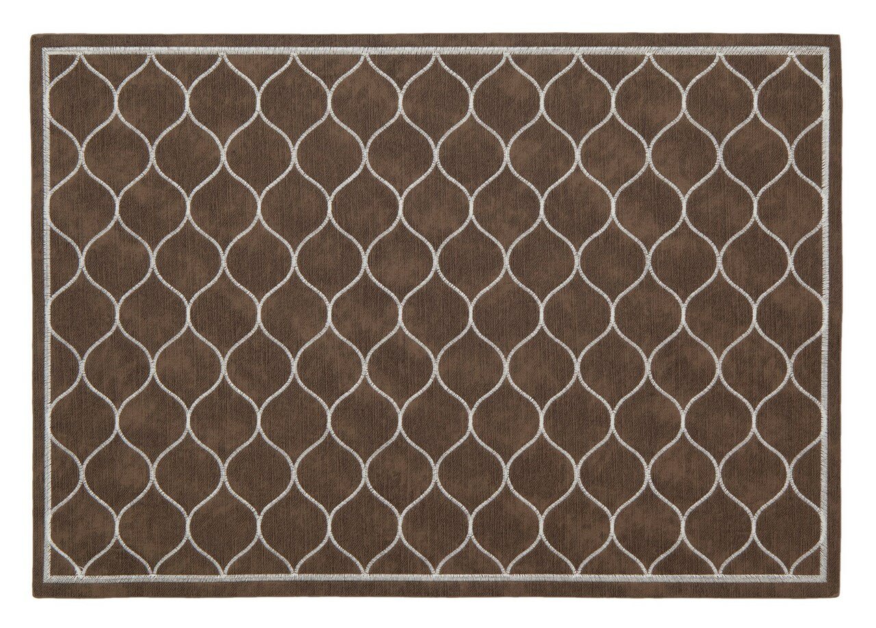 Салфетка Remiling Household Royal коричневый с вышивкой  43 x 30см