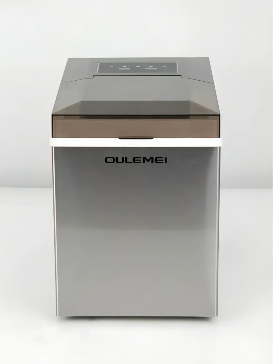 Льдогенератор электрический OULEMEI OLM-ZBB002, серый, 1.6 л, 8 мин, 10кг/сут