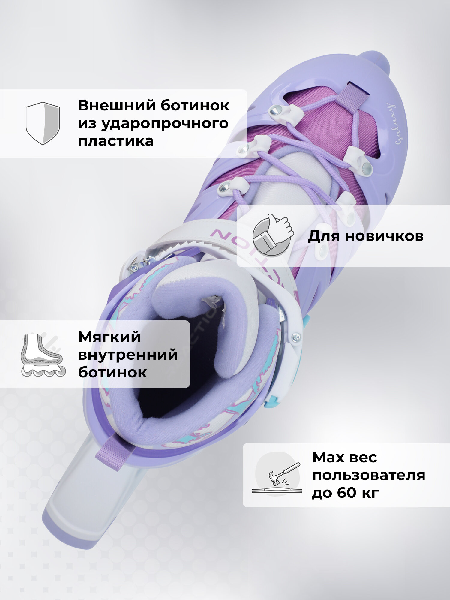 Роликовые Коньки Xiaomi Роликовые коньки детские раздвижные Reaction Galaxy