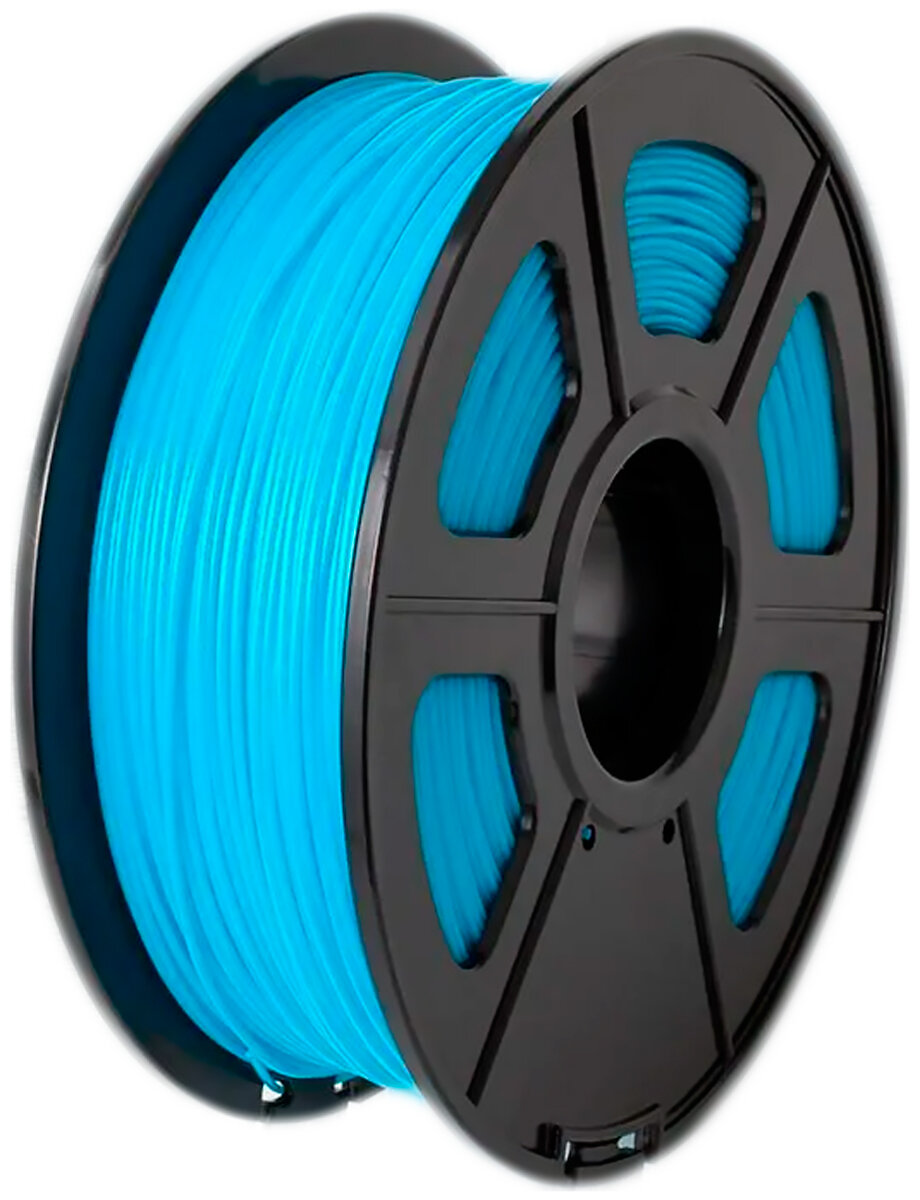 Филамент NV Print PLA Noctilucent (Glow In the Dark) Blue для 3D печати диаметр 1.75мм длина 330 метров масса 1кг