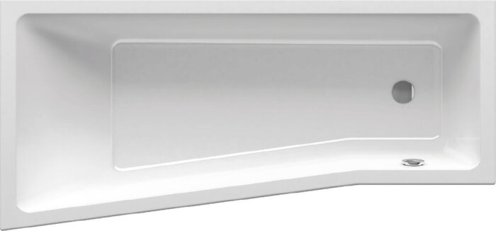 Акриловая ванна Ravak BeHappy II R 160x75 см правая пристенная белая асимметричная на ножках