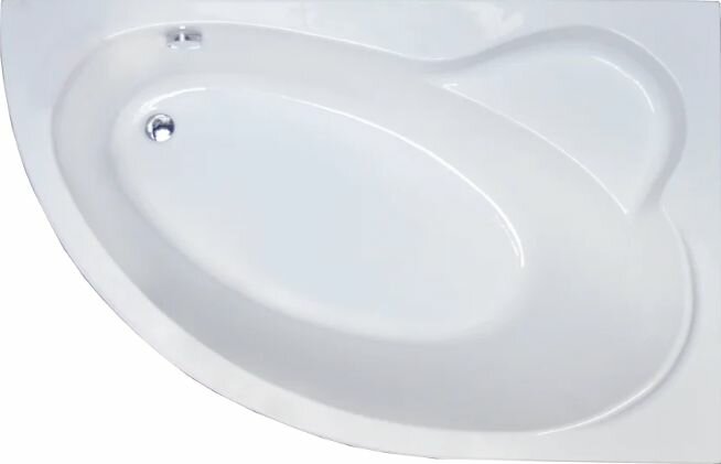 Акриловая ванна Royal Bath Alpine RB 819100 R без опоры 150x100 см угловая правая пристенная белая асимметричная с сиденьем