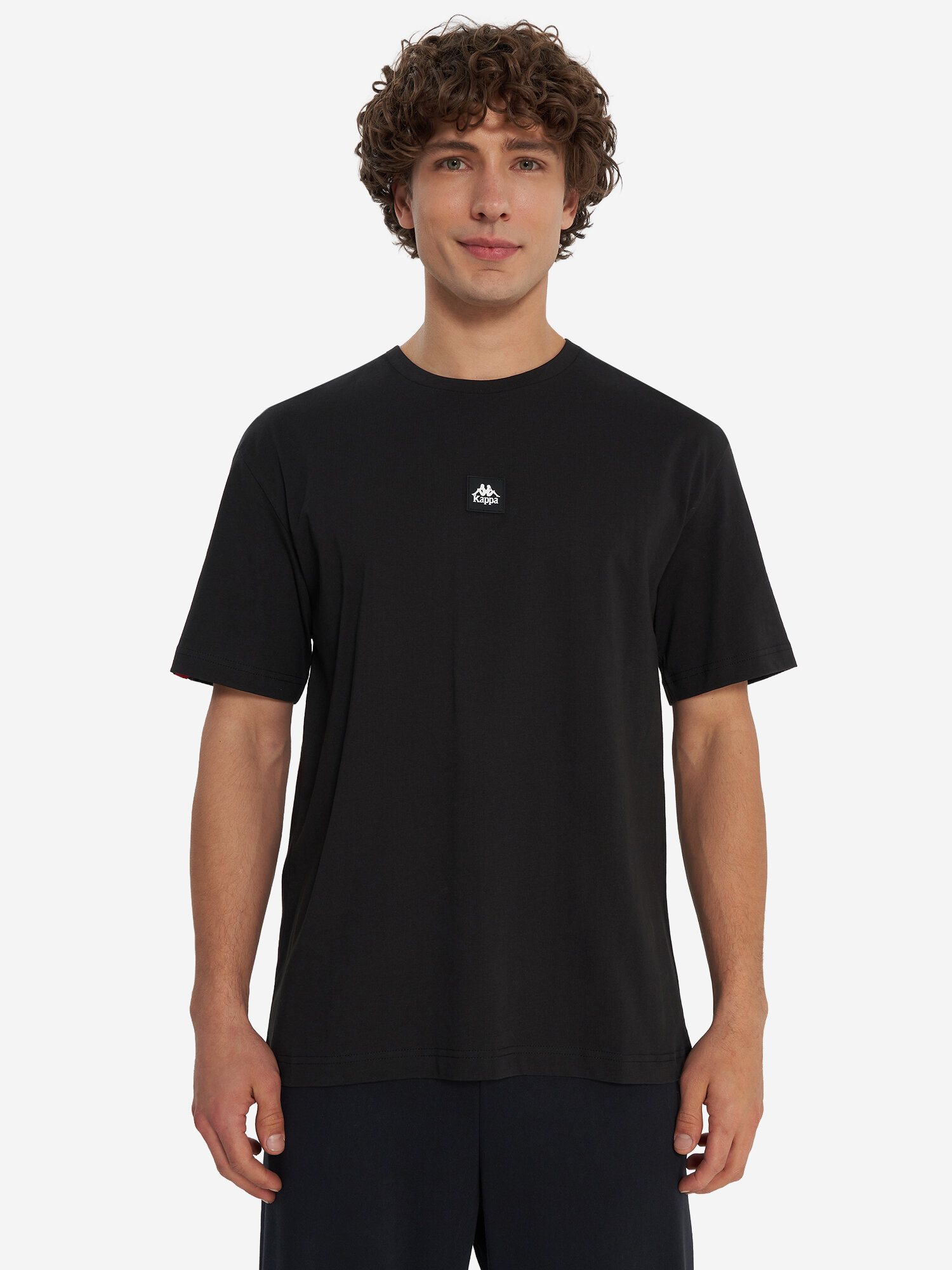 Футболка Kappa, размер 48-50, черный — фото 1