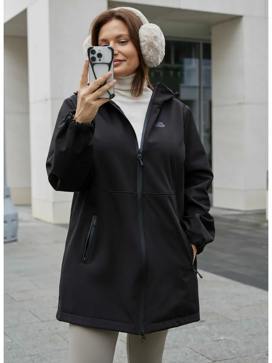 Куртка горнолыжная Бисер размер 88-92/170-176 черный