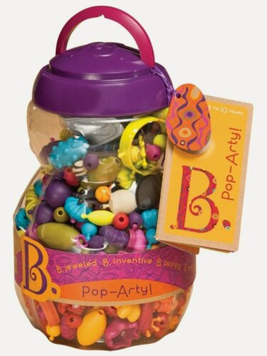 Изображение товара B.TOYS (BATTAT) набор для создания украшений Pop Arty, 500 элементов, конструктор бусин