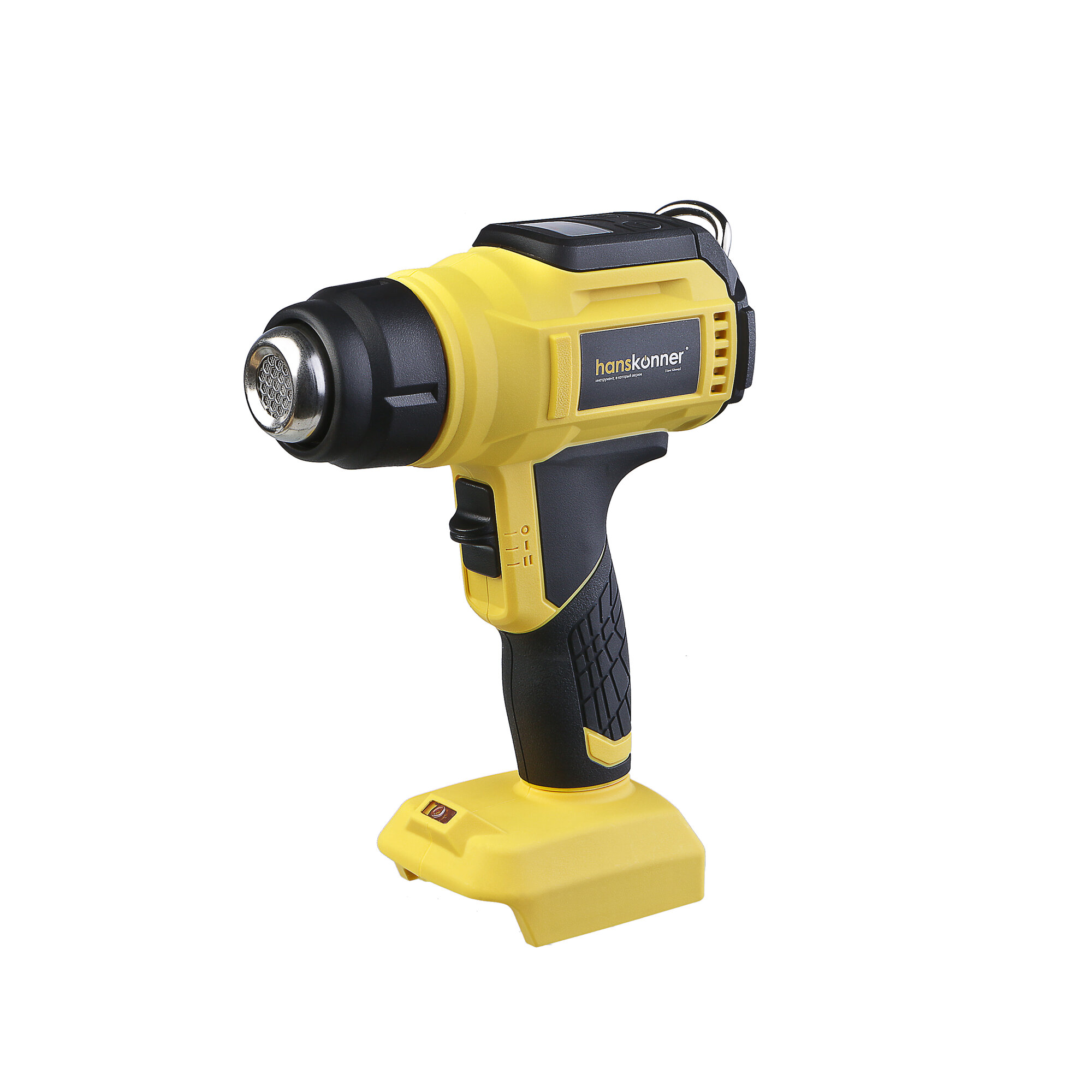 Фен аккумуляторный Hanskonner HHG1850PRO 18В 30-500град, дисплей, без АКБ и ЗУ