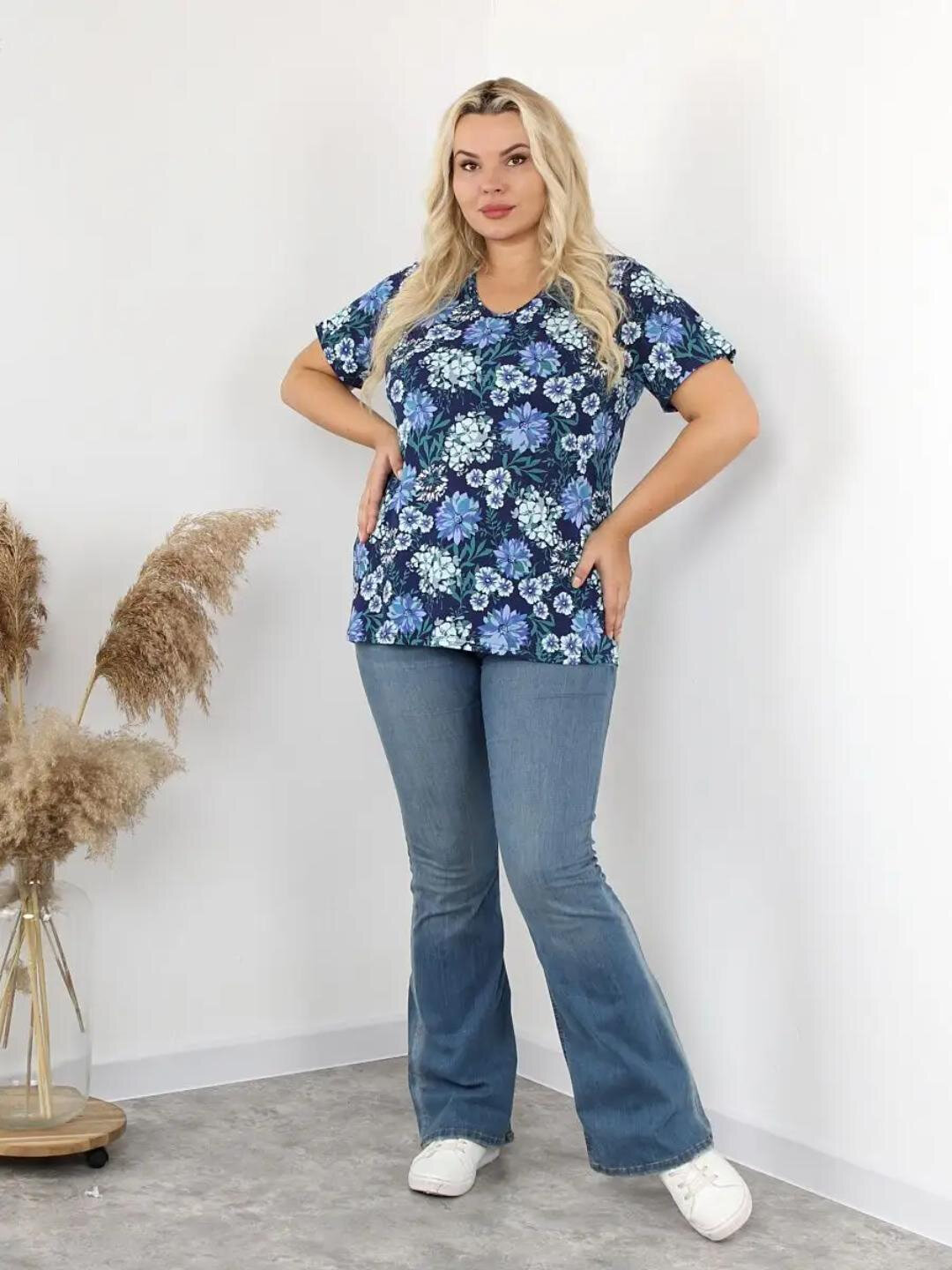 Футболка спортивная, размер 54-56, темно-синий — фото 1