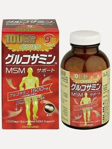 Изображение товара Глюкозамин и хондроитин с МСМ и витамином В для суставов на 100 дней