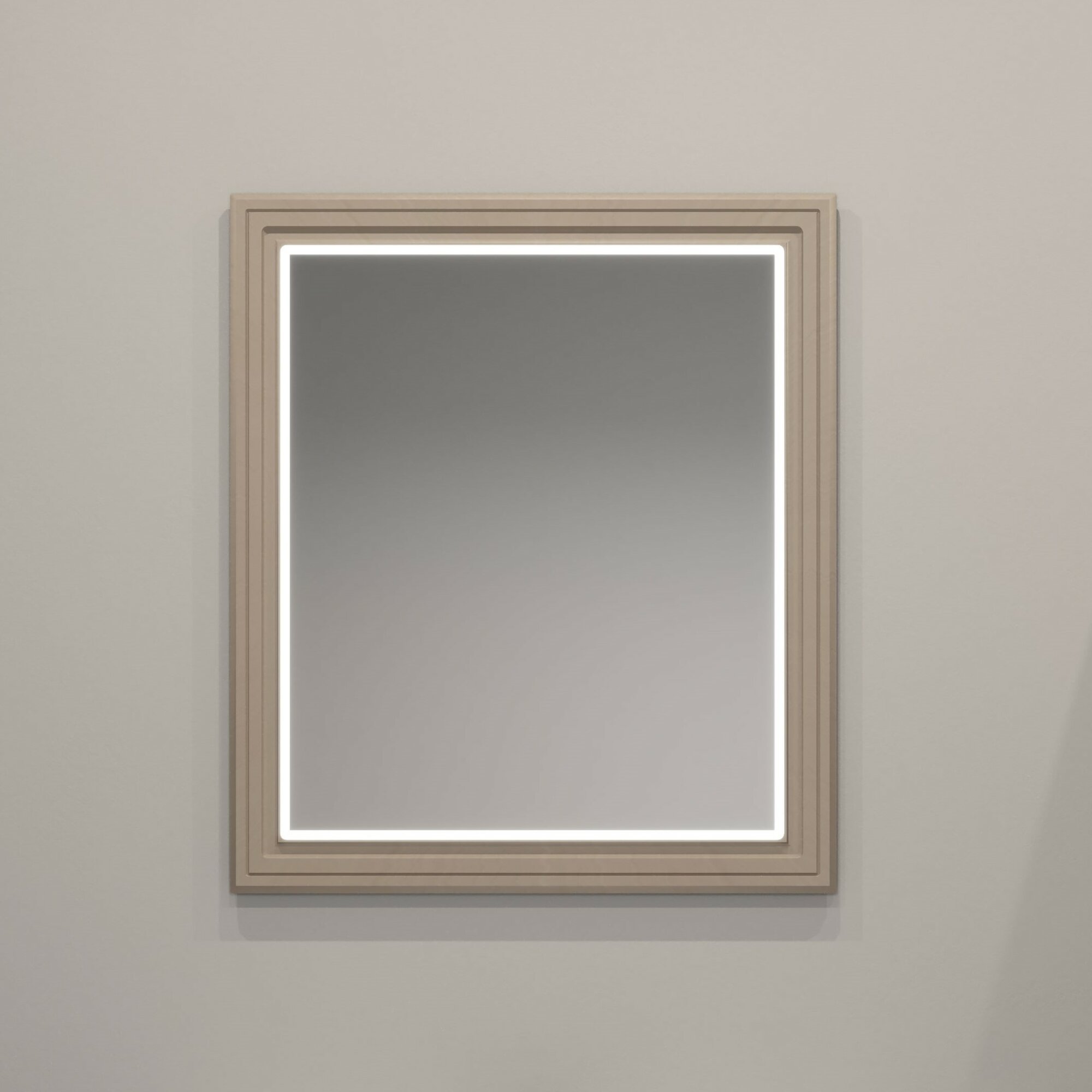 Зеркало с подсветкой EvaGold 40 см, модель ND162.5 мокка мусс для ванной