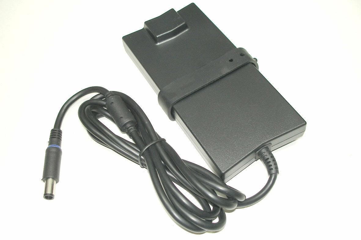 Блок питания (сетевой адаптер) для ноутбуков Dell 19.5V 4.62A 7.4pin slim (тонкий корпус) — фото 1