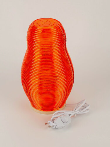 Изображение товара Лампа настольная TrashBack, 3D-печать, янтарный цвет, E27, мощность 10Вт