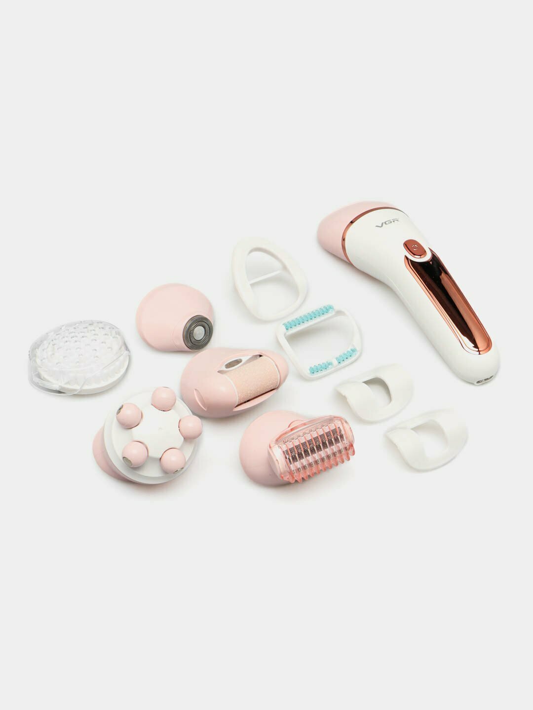 Эпилятор VGR V-733, набор для ухода за кожей, 6 в 1, для женщин