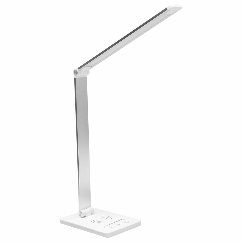 Настольная лампа светильник с беспроводной зарядкой и таймером, LED, 6 Вт, белый, DASWERK