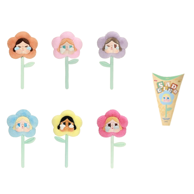 Плюшевые цветы унисекс POP MART CRYBABY Sadness Club, 1 шт.