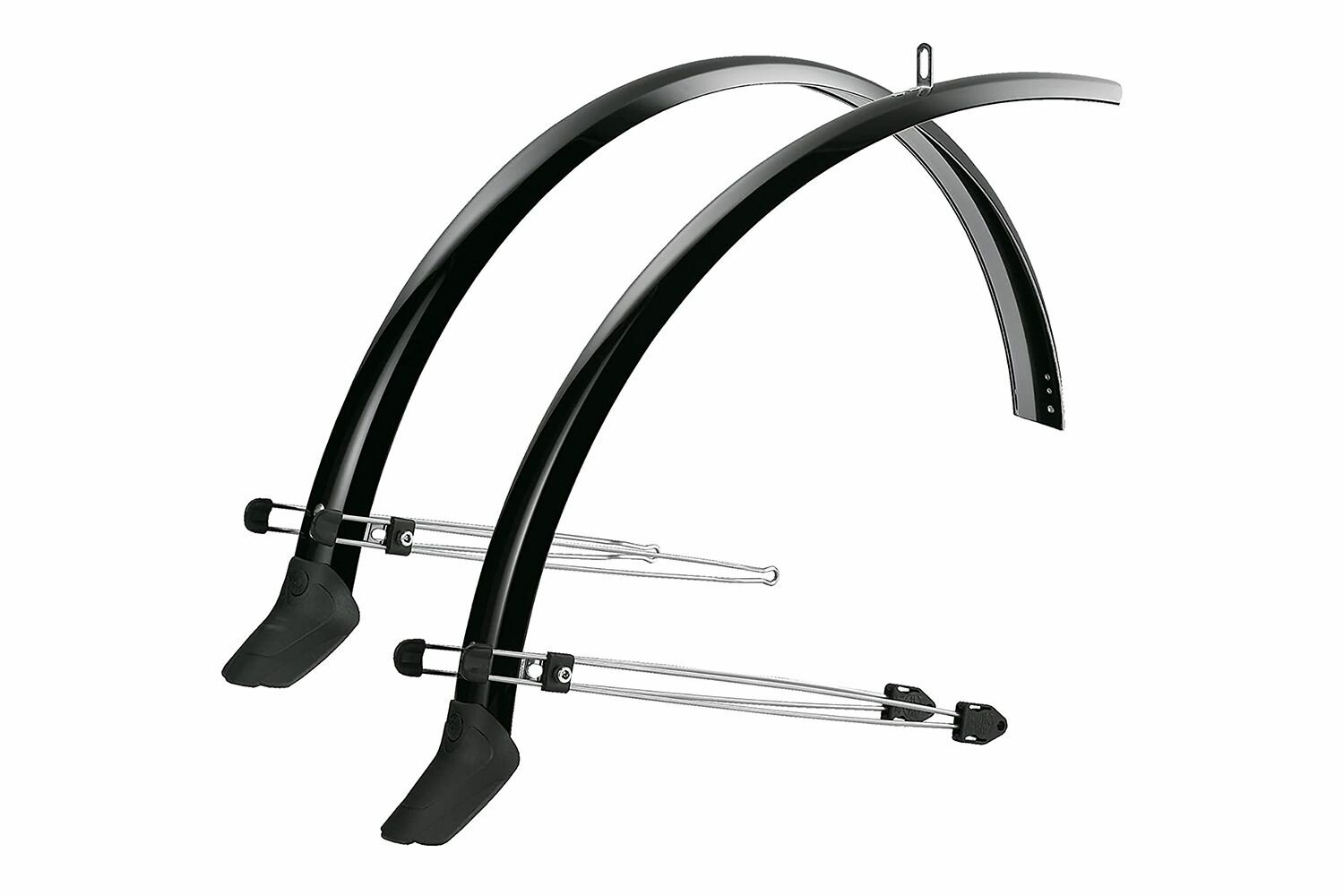 Крылья металлопласт. SKS Commuter Road 35mm, 28", черные с брызговиками