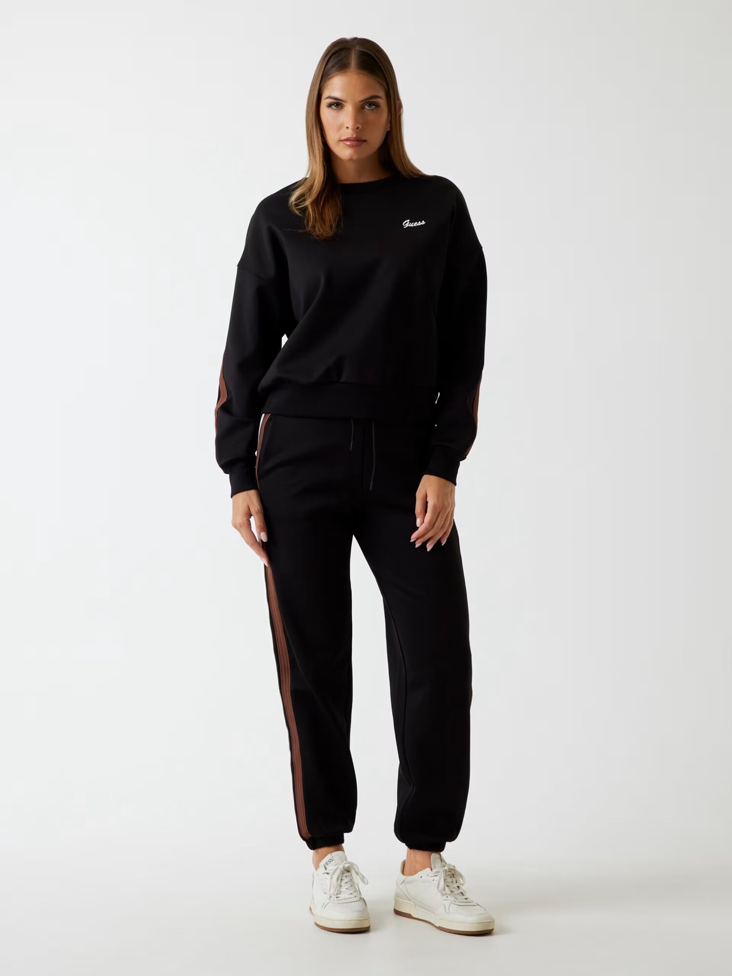 Джемпер GUESS, размер S, черный — фото 1