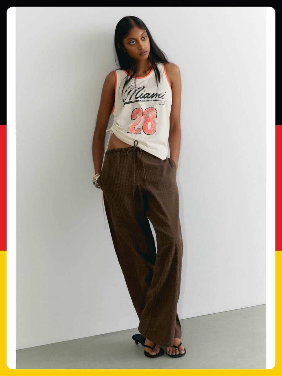 Брюки классические MONKI, размер XL., коричневый