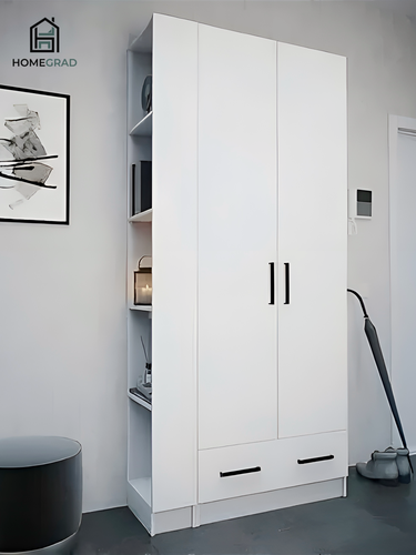 Изображение товара Шкаф HomeGrad Kevin с торцевым завершением, ЛДСП, универсальный, с ящиками, с полками