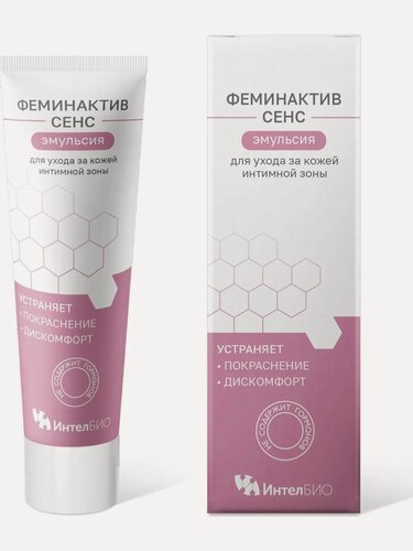 Изображение товара Феминактив сенс Эмульсия для ухода за кожей интимной зоны, 50 мл