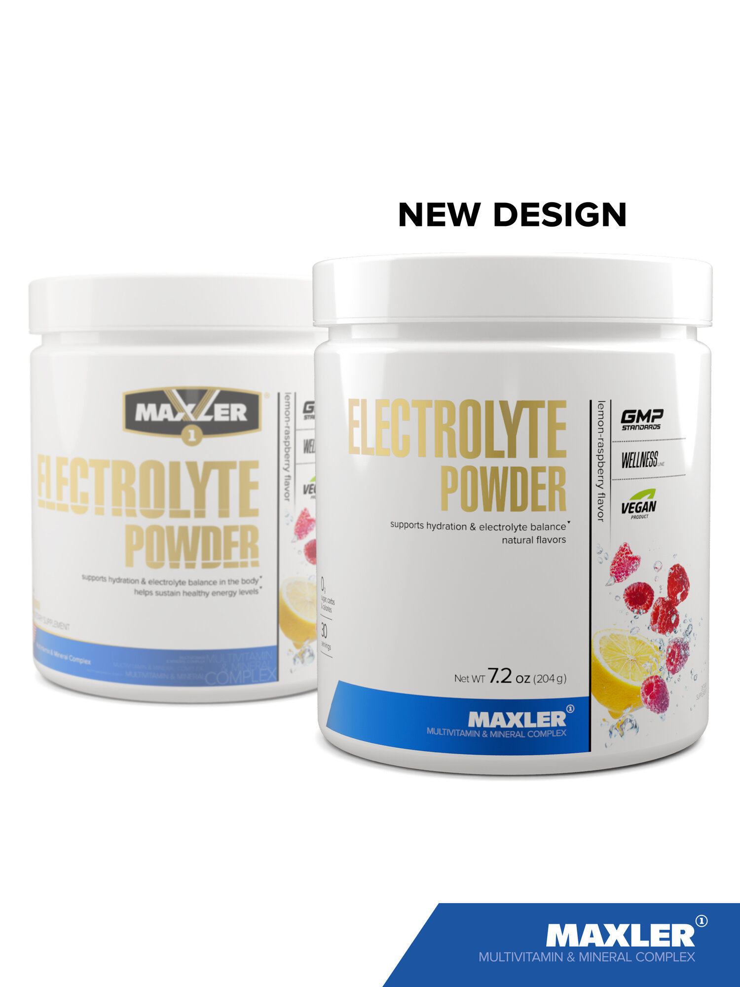 Картинки Электролиты в порошке Maxler Electrolyte Powder, 204 г - Лимон-малина