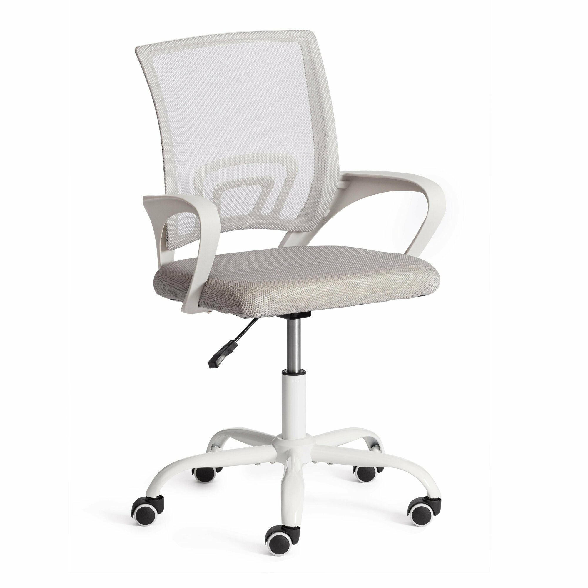 Компьютерное офисное кресло TetChair BM-520M на колёсиках с подлокотниками, ткань, серый