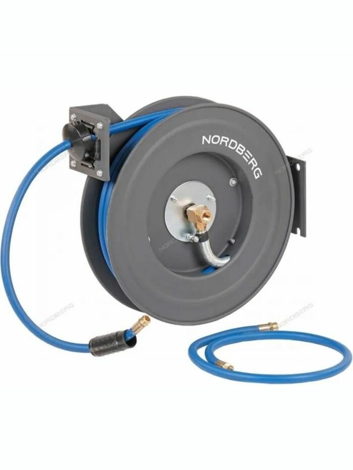 Шланг воздушный на стальной катушке Nordberg HR1020RPVC 10х15 мм 20 м