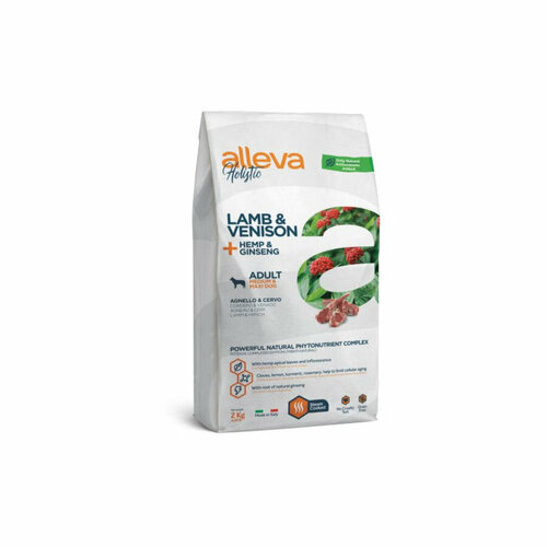 Cухой корм для собак Alleva Holistic Adult Lamb Venison Medium/Maxi с ягненком и олениной, 2 кг