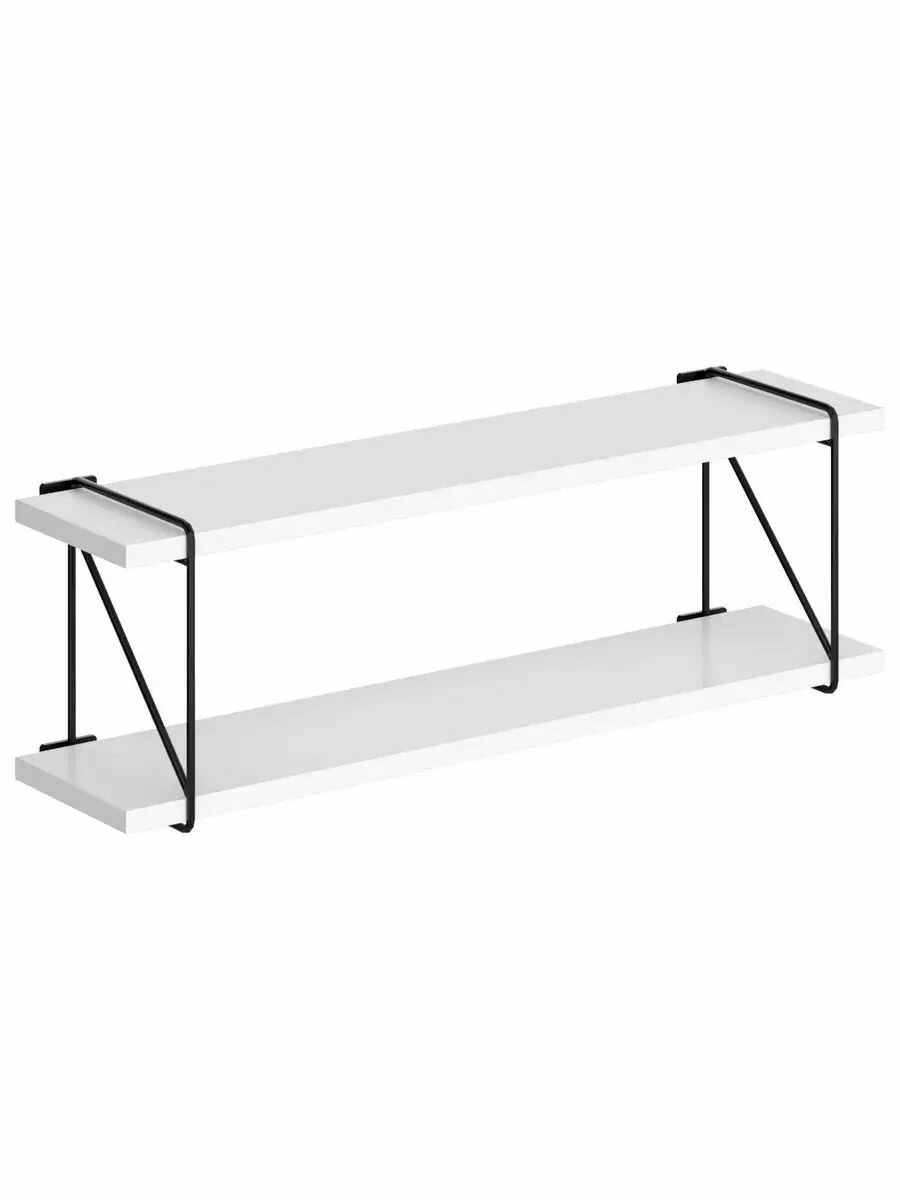 Настенная полка Skyland Coffee SH4 Rod  ЛДСП  белая  66x16x21 см